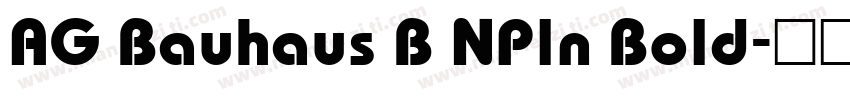 AG Bauhaus B NPln Bold字体转换